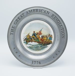 Williamsport Pewter "Washington Crossing the Delaware" by Emanuel Leutre front