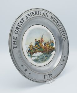 Williamsport Pewter "Washington Crossing the Delaware" by Emanuel Leutre side